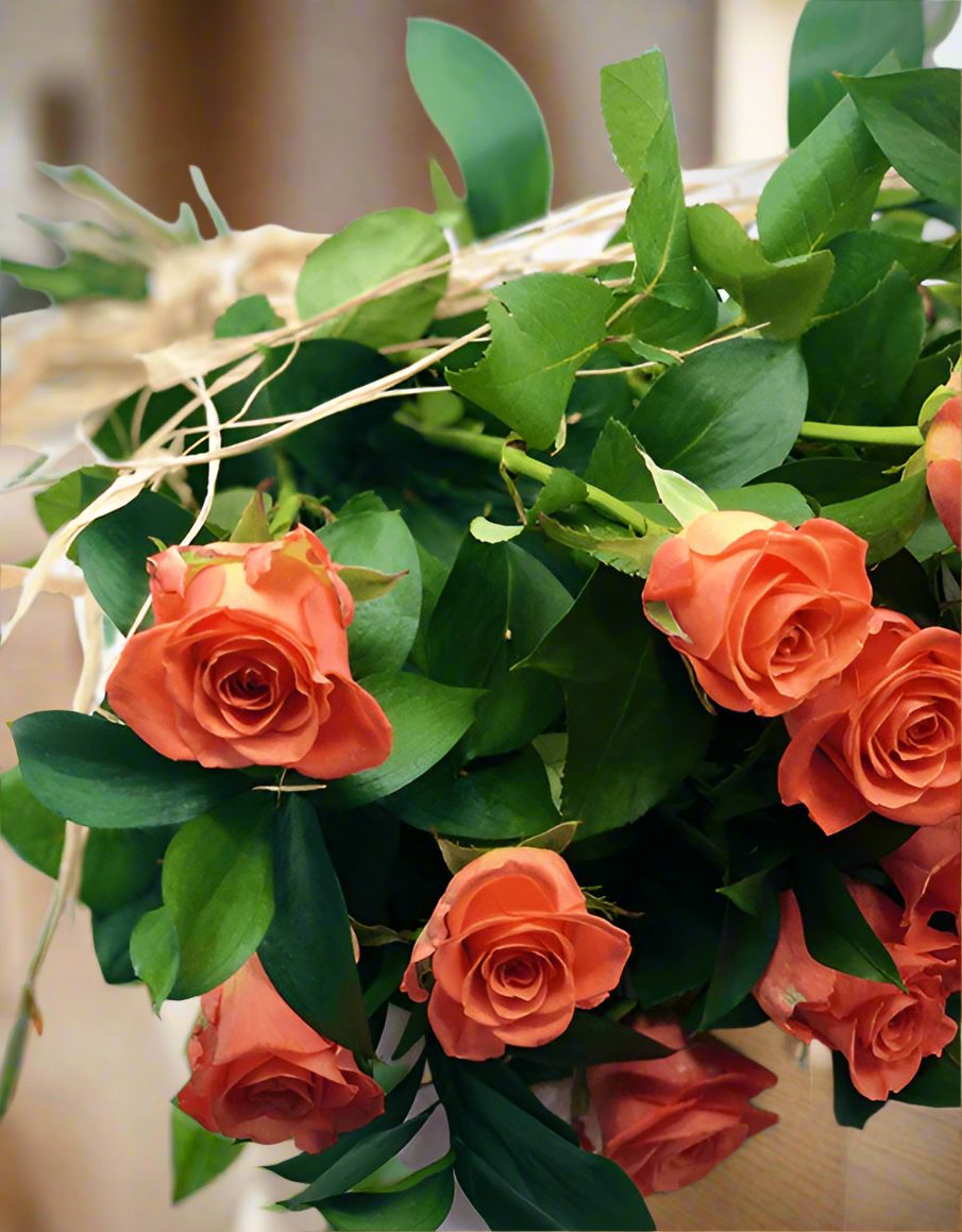 Orange Rose Bouquet - Impala Online